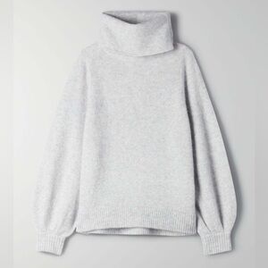 Aritzia Wilfred Adichie Oversized Turtleneck Sweater Grey L